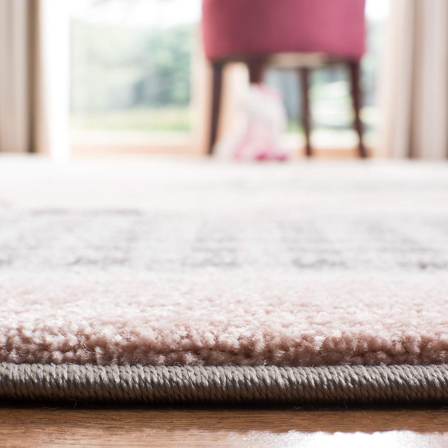 Carousel Kids CRK127 Power Loomed Area Rug - Pink/Ivory - 3'3"x5'3" - Safavieh.