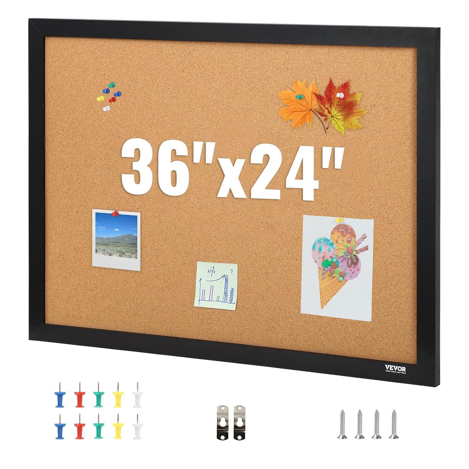VEVOR Wall Cork Bulletin Board
