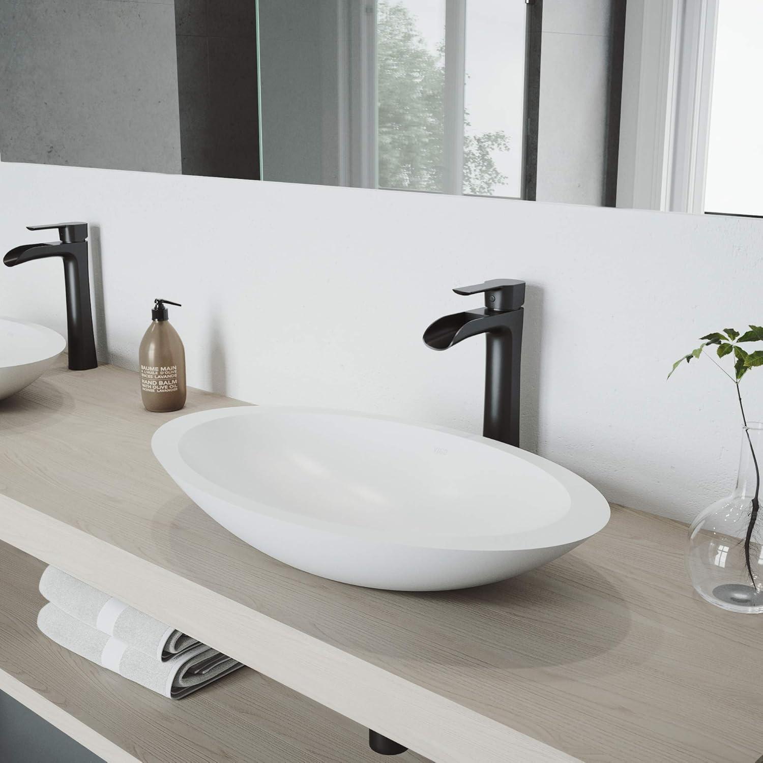 Niko 11" H Single Handle Vessel Sink Bathroom Faucetwith Pop-up Drain