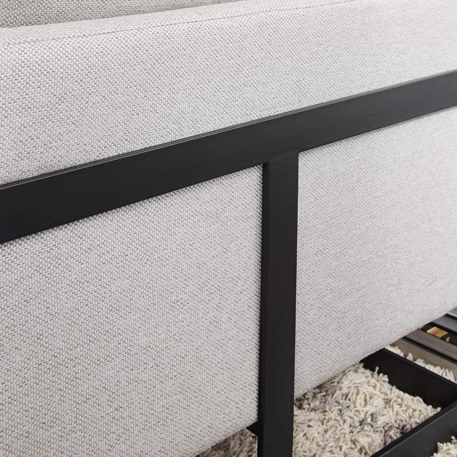 Posse Upholstered Fabric Accent Chair Black Camel
