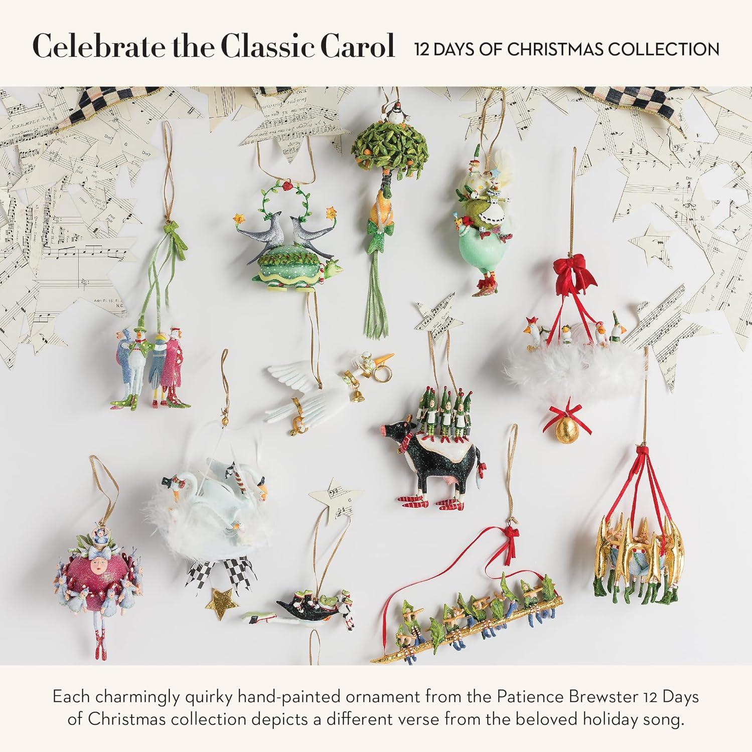 MacKenzie-Childs Patience Brewster 12 Days 5 Golden Rings Ornament