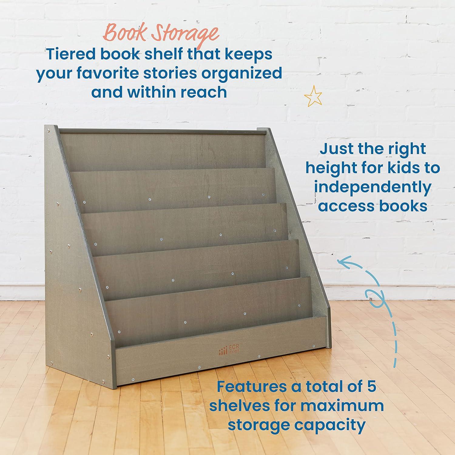 ECR4Kids Single-Sided Book Display, Classroom Bookshelf