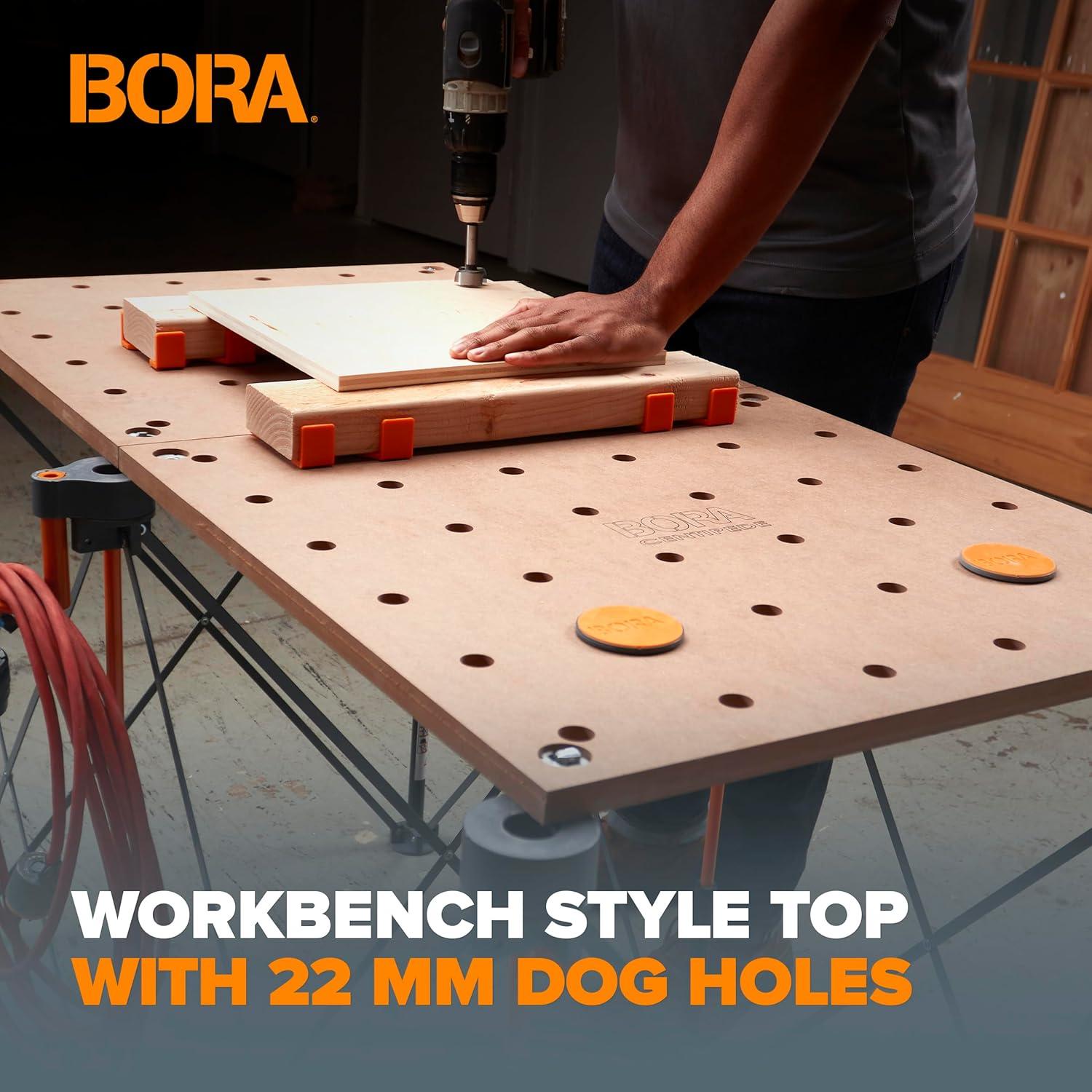 Bora Portamate Centipede Metric Table Top 20Mm Dog Holes