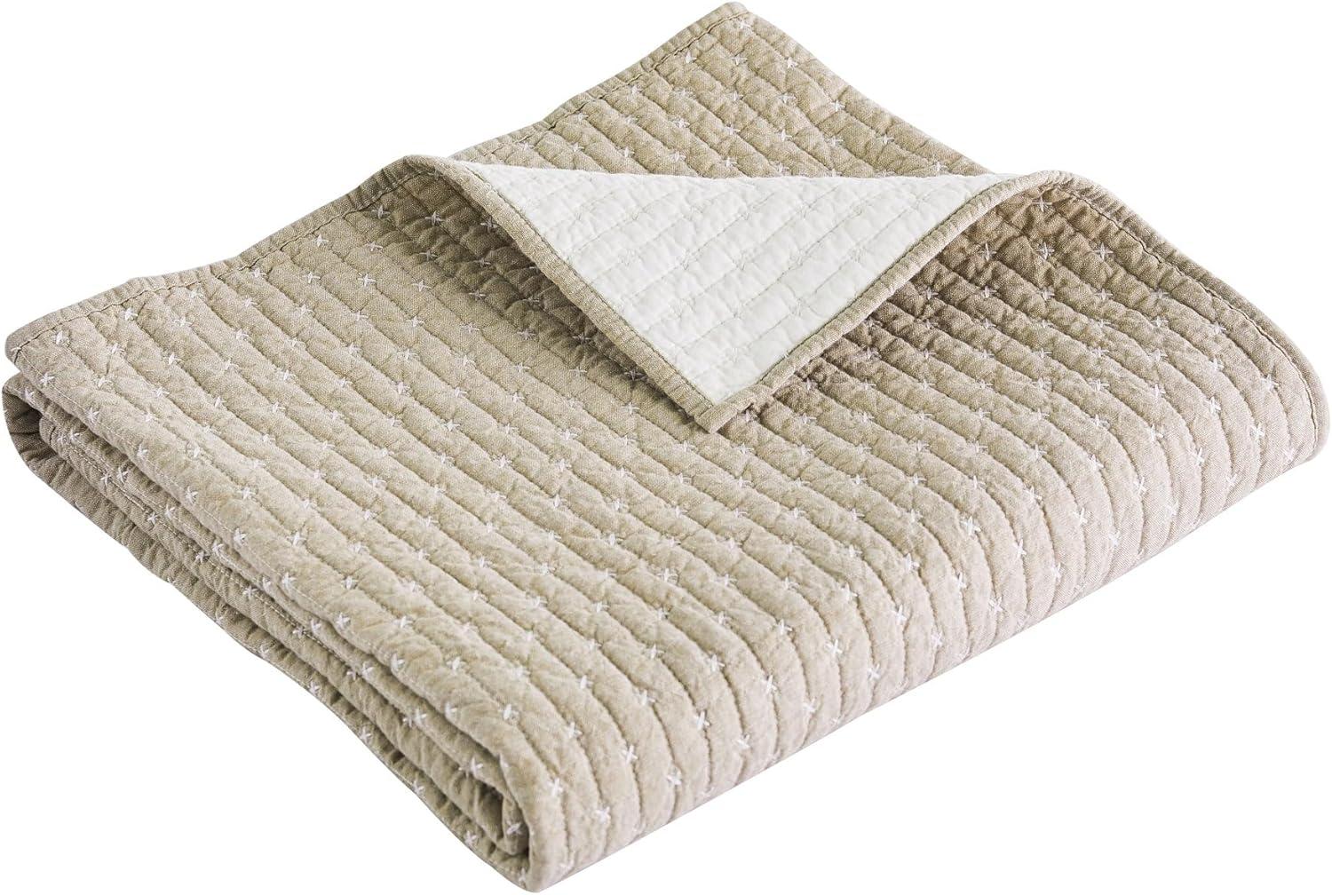 Cross Stitch Quilted Throw - Levtex Home