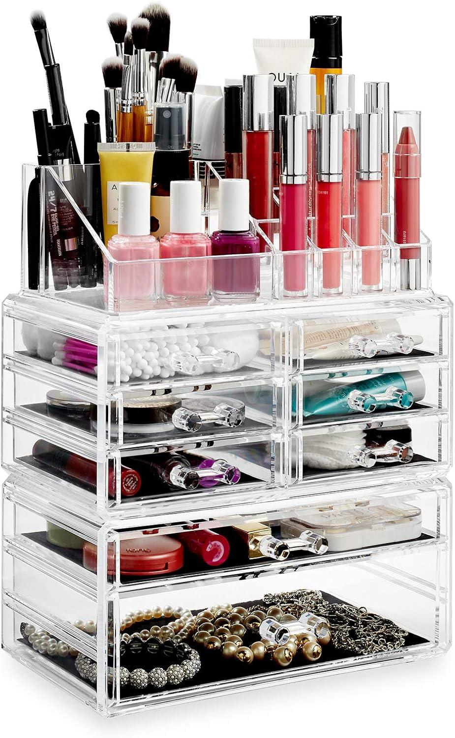 Acrylic 16 Compartment Makeup Organizer