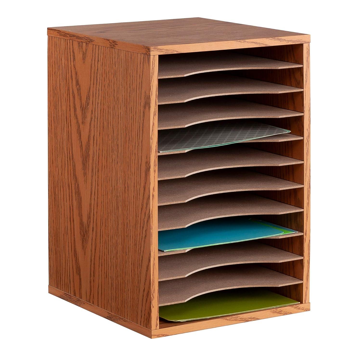 Literature Desktop Organizer With 11 Compartments