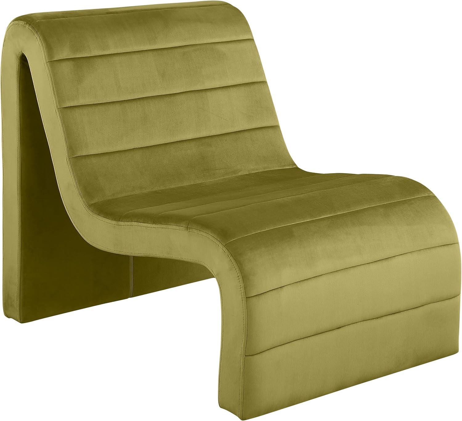 Meridian Furniture Ivy Olive Velvet Accent Chair