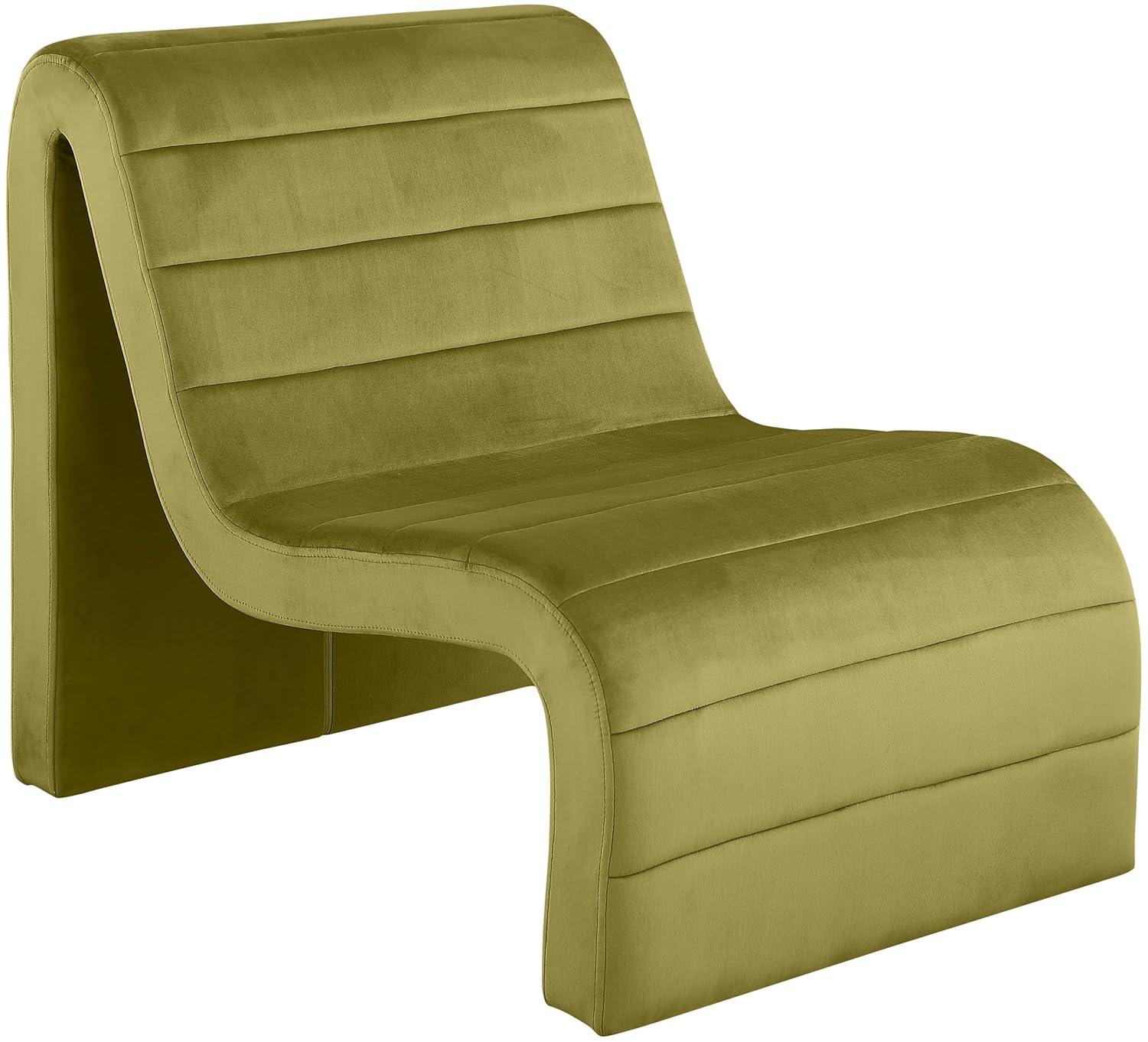 Meridian Furniture Ivy Olive Velvet Accent Chair