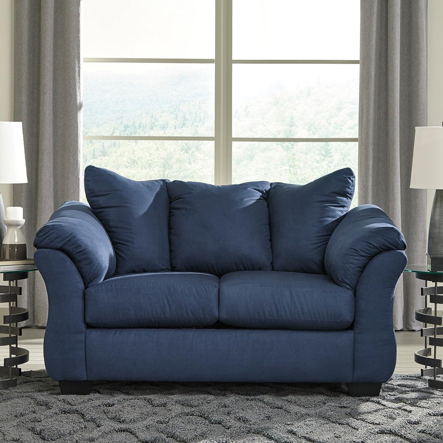 Signature Design by Ashley Darcy Loveseat in Blue