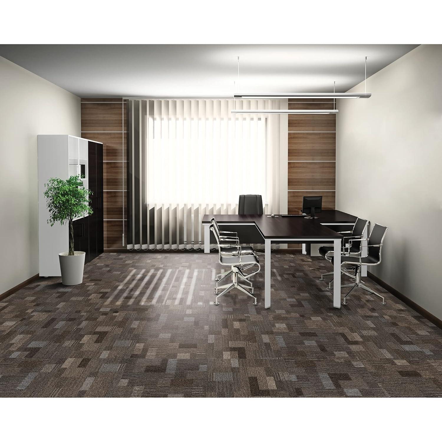 Mohawk Basics 24" x 24" Carpet Tile Sample with EnviroStrand™ PET Fiber in Coffee (1 piece)