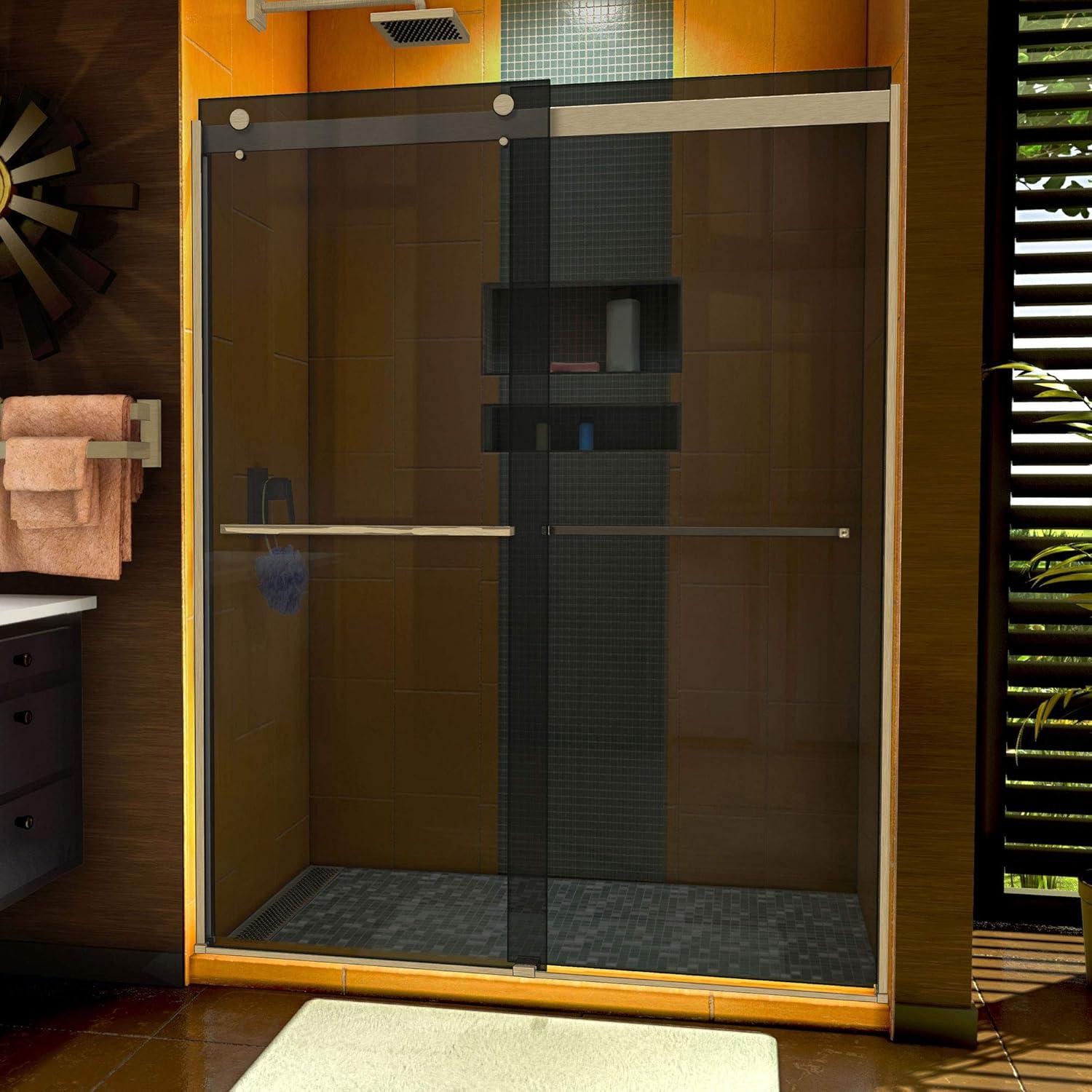 Sapphire 56" W x 76" H Frameless Shower Door