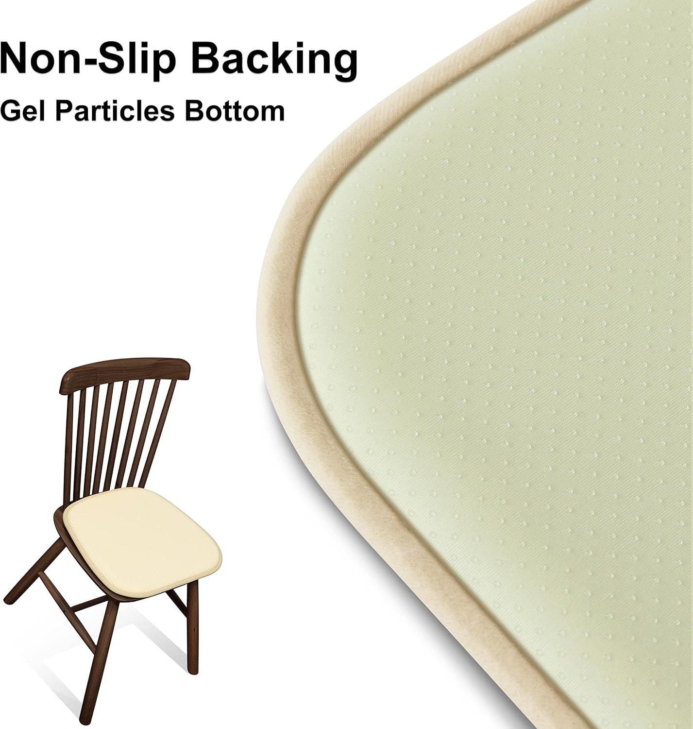 Indoor Dining Chair Pad Cushion Set of 4 - Beige