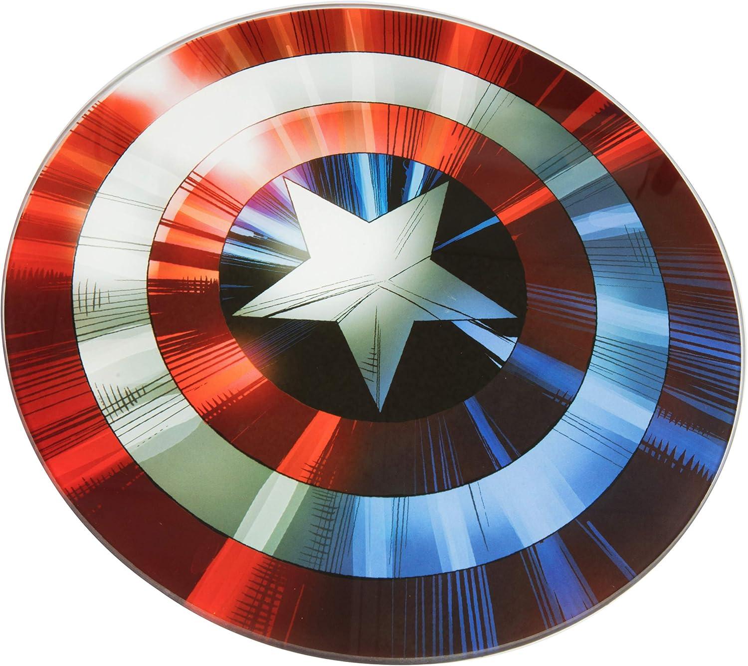 Marvel Captain America Shield Round Glass Cutting Board