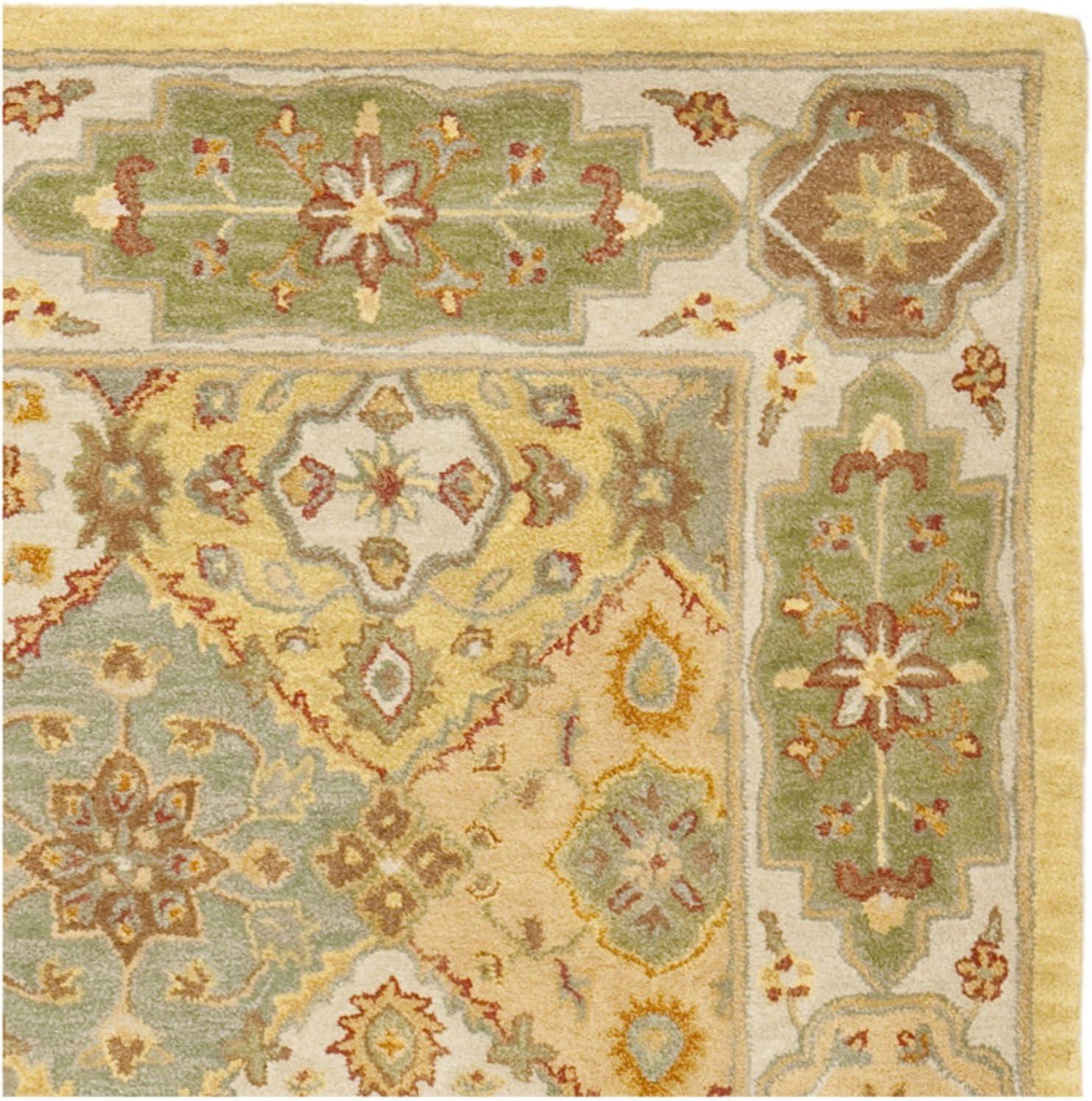 SAFAVIEH Heritage Regius Traditional Wool Area Rug, Multi/Ivory, 9'6" x 13'6"