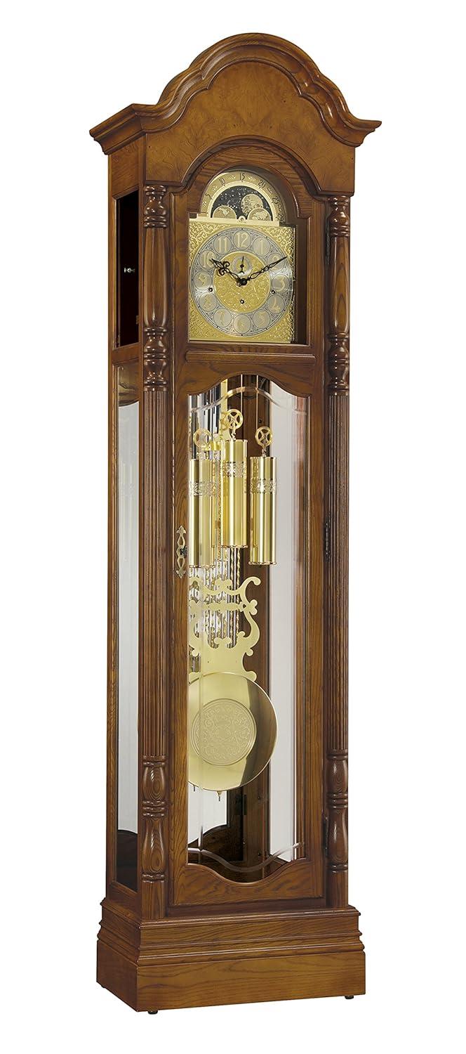 Howard Miller® Primrose 84'' H Solid + Manufactured Wood Grandfather Clock with Adjustable Chime Volume