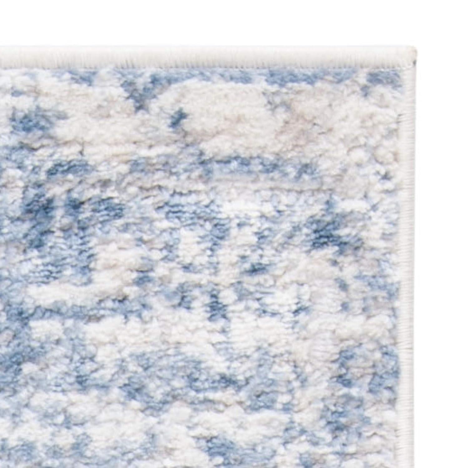 Amelia ALA700 Power Loomed Area Rug - Ivory/Blue - 6'7"x6'7" - Safavieh.