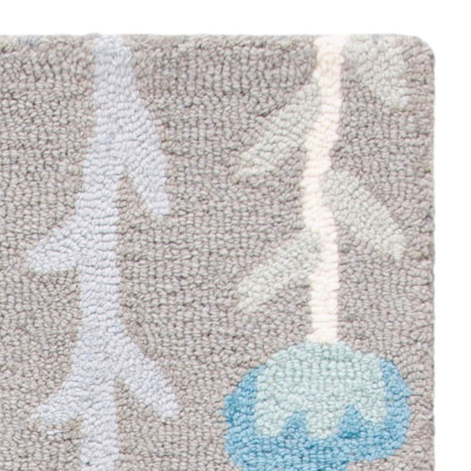 Safavieh Kids Floral SFK918 Hand Tufted Indoor Area Rug - Grey/Pink - 5'x8' - Safavieh