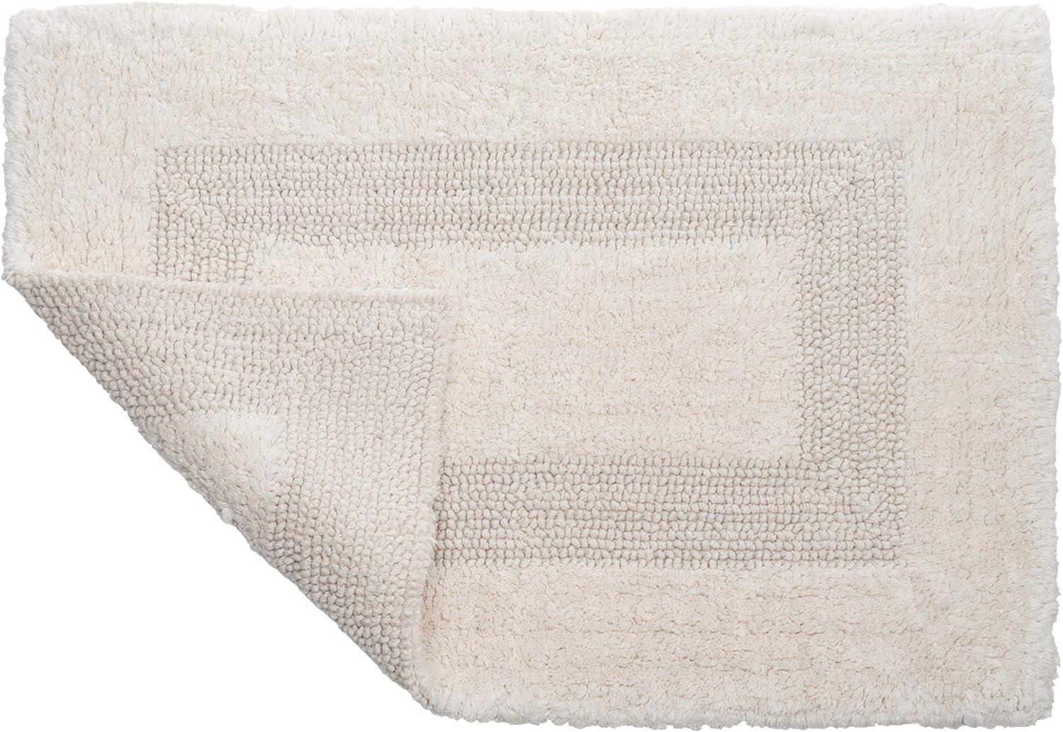 Lavish Home 2-pc Cotton Bath Mat Set - Machine Washable for Bathroom, Kitchen, or Laundry Room