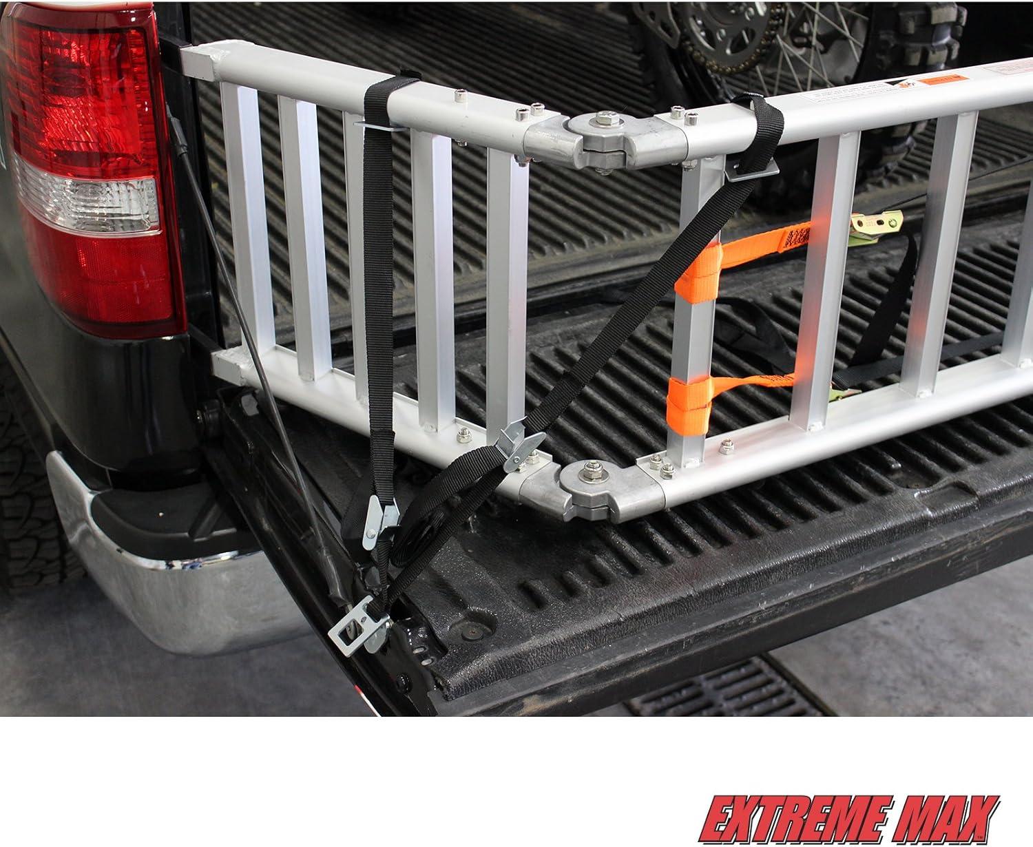 Extreme Max 5500.4076 7.5 ft. Motorcycle Bed Extender, Silver - 1500 lbs