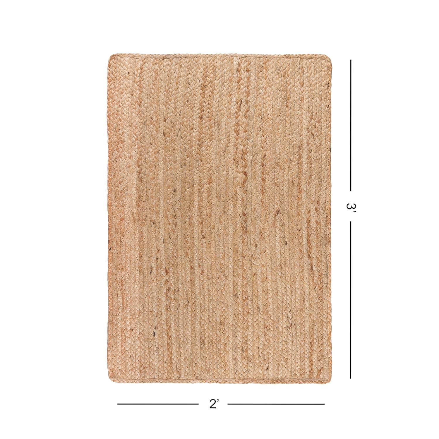 Natural Fiber NF801 Hand Woven Indoor Area Rug - Natural/Natural - 3' Round - Safavieh