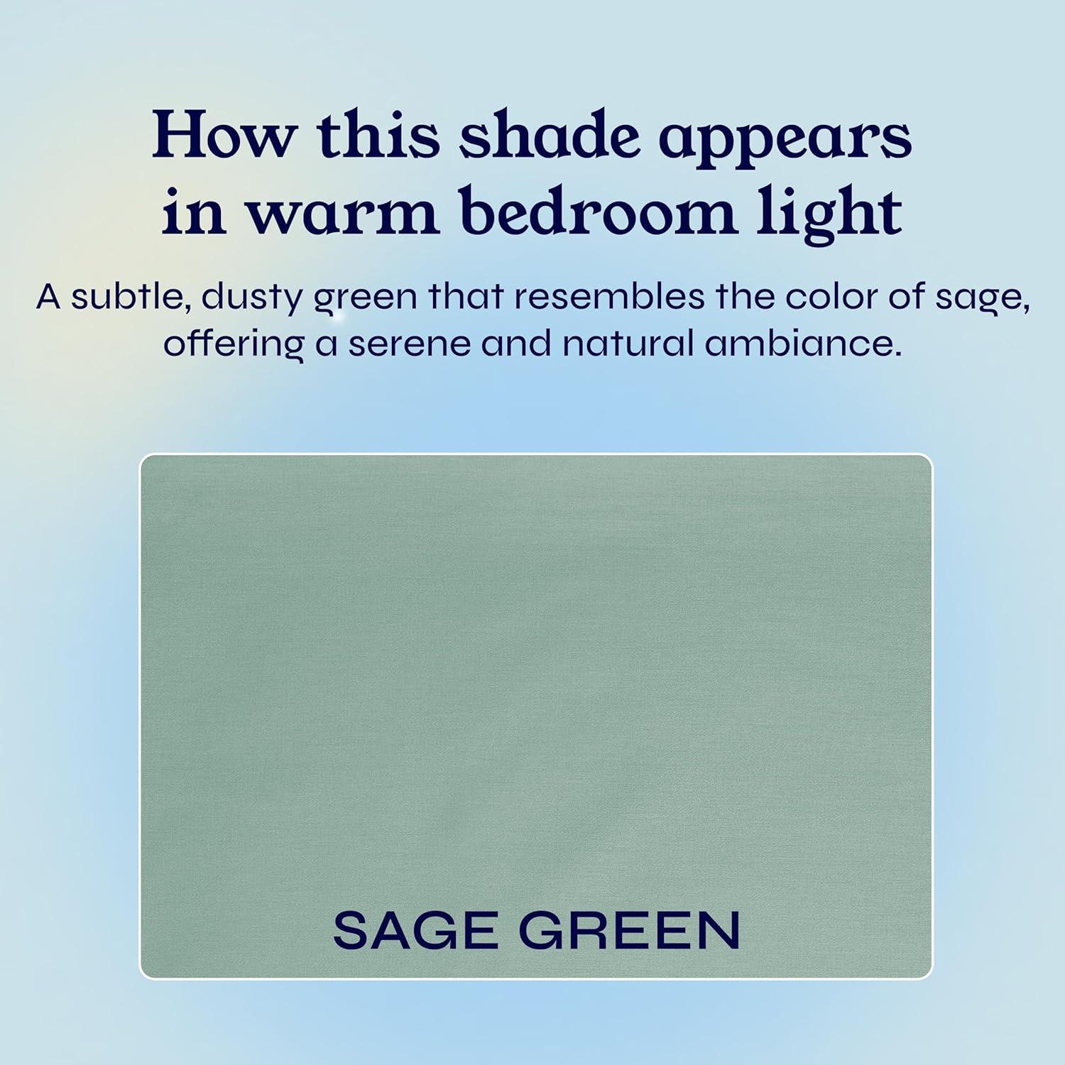 400 Thread Count 100% Cotton Fitted Sheet - California Design Den - Sage Green, King