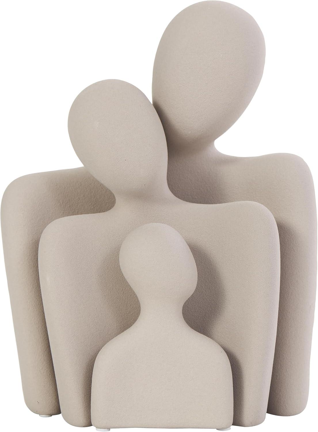 Brayden Studio® Buncie Ceramic Nesting Family People Decorative Cream Sculpture Set