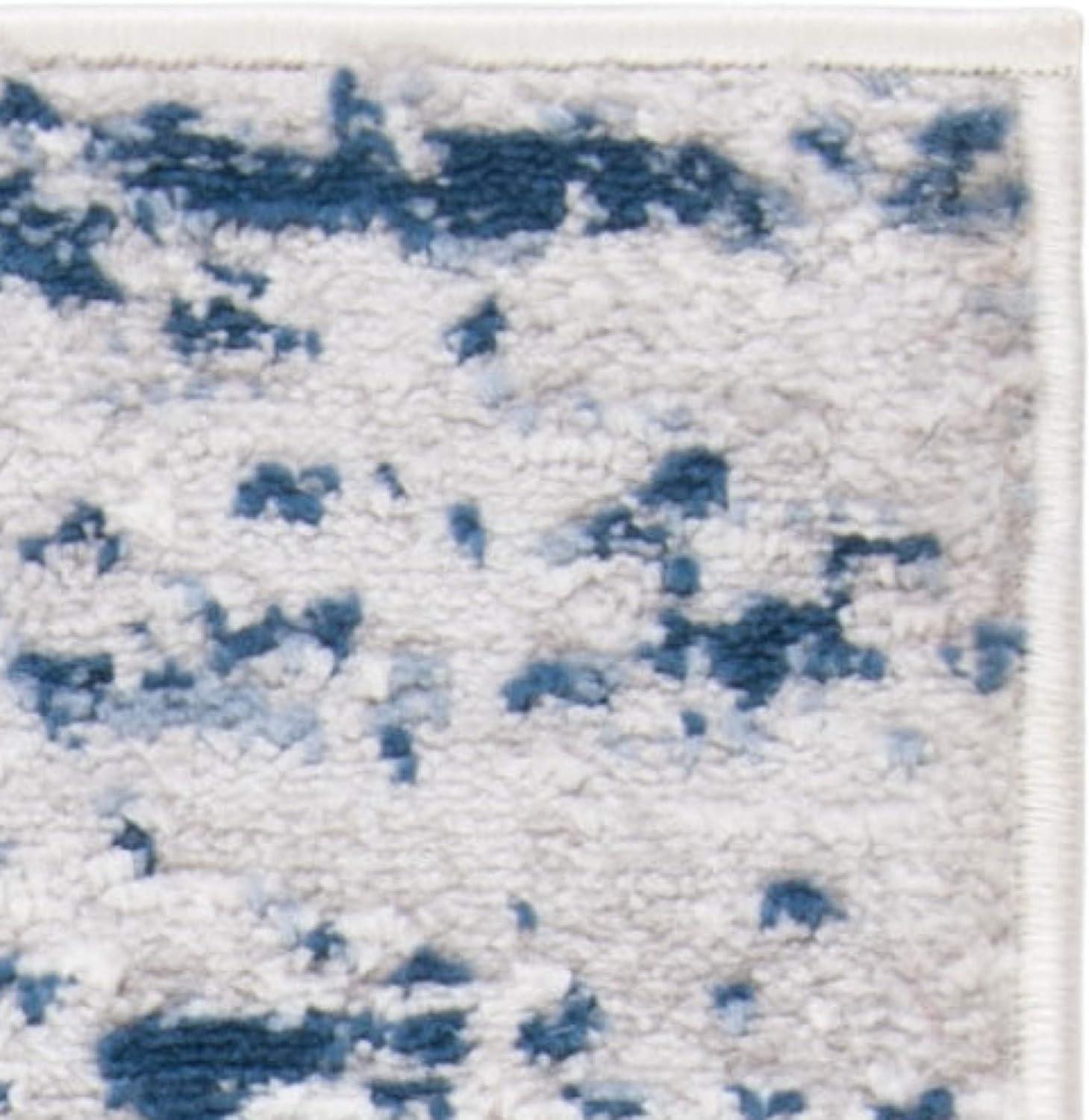 Amelia ALA768 Power Loomed Area Rug - Grey/Navy - 6'7"x6'7" - Safavieh.