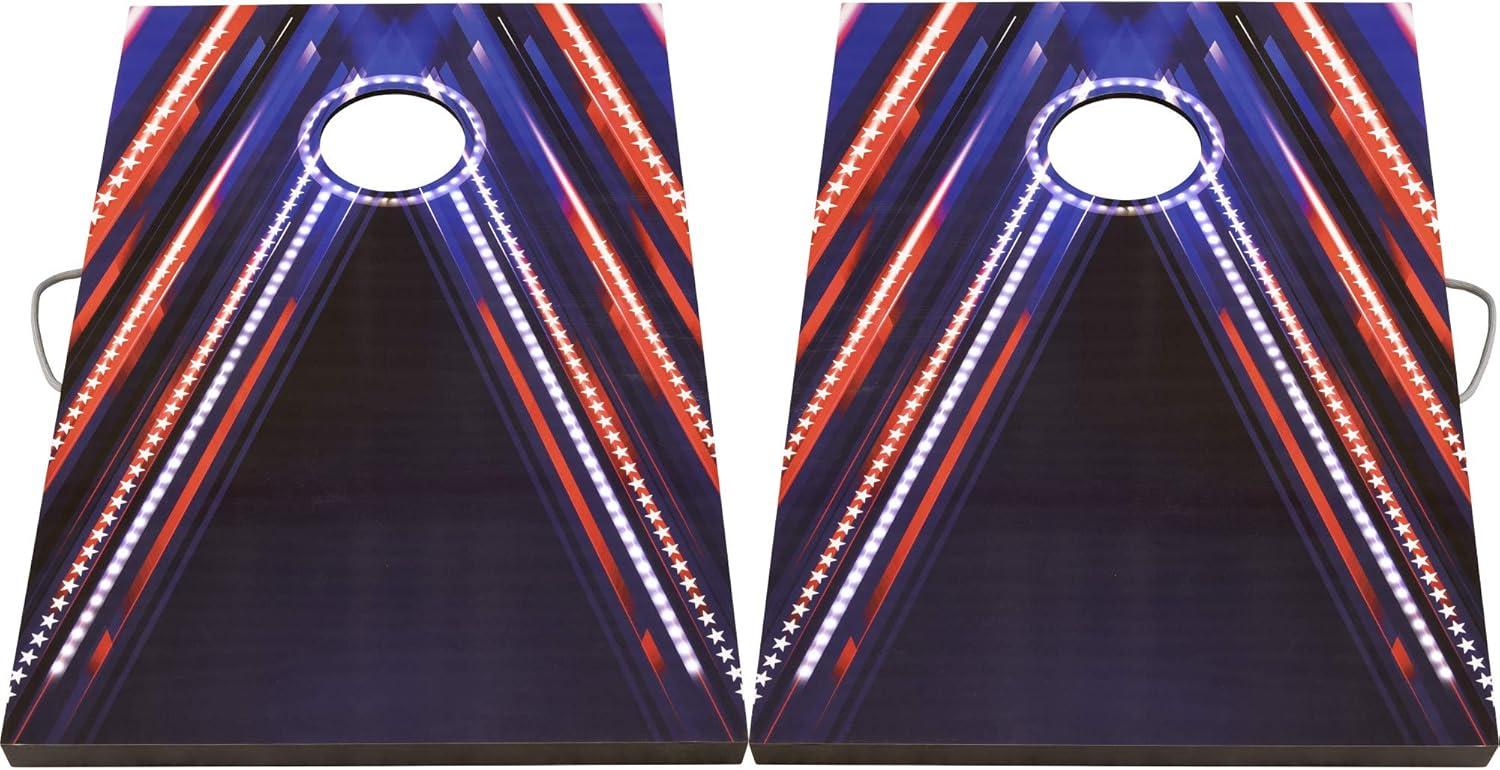 Triumph Sports LED 2'x3' Patriotic Flag Pattern Bag Toss