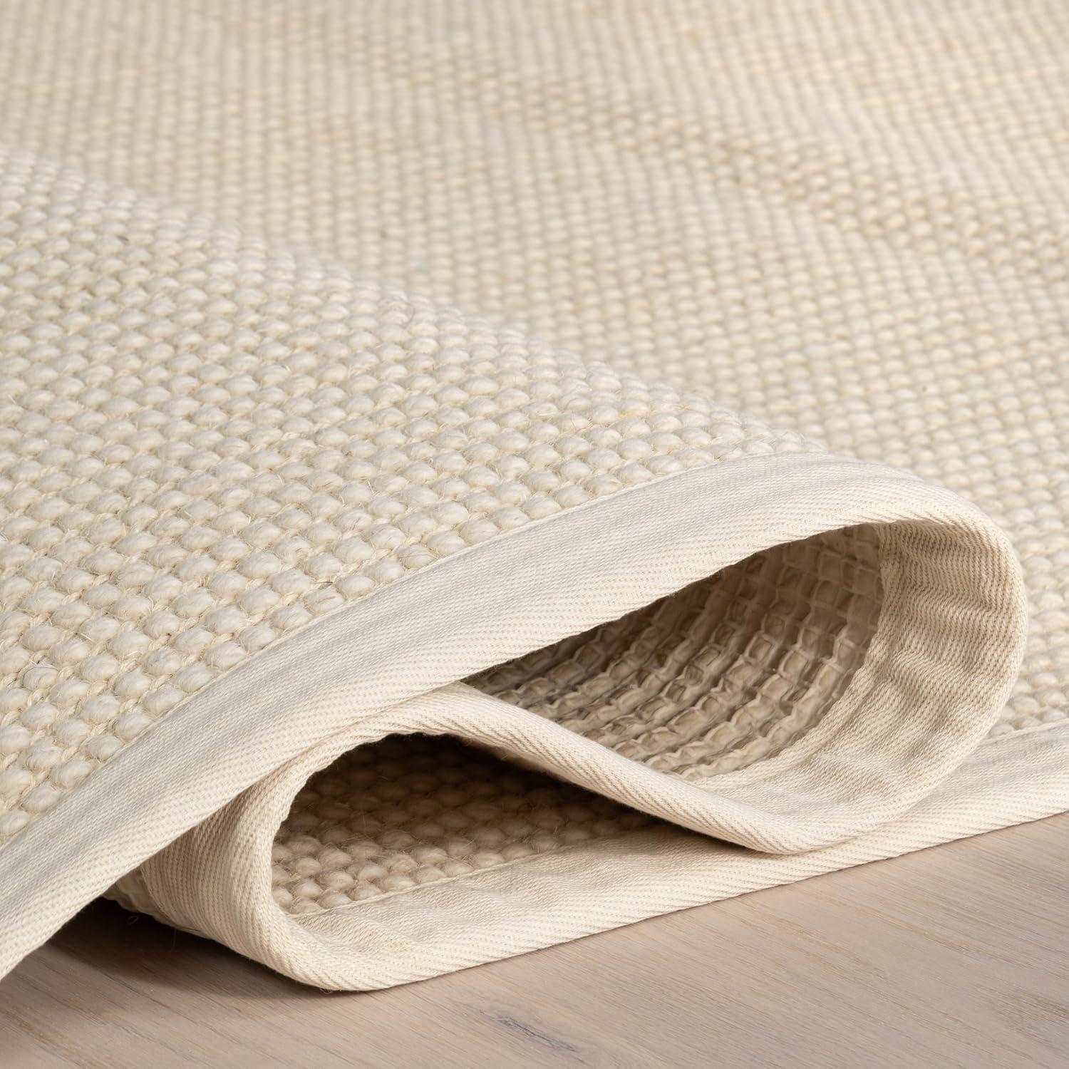 Nuloom Monica Geometric Wool Indoor Area Rug, 4' x 6', Ivory