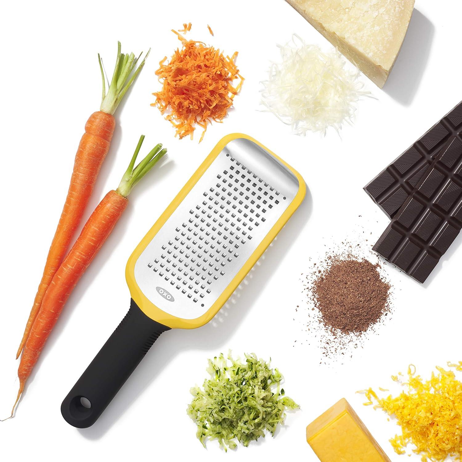 Yellow Rectangular Medium Stainless Steel Grater