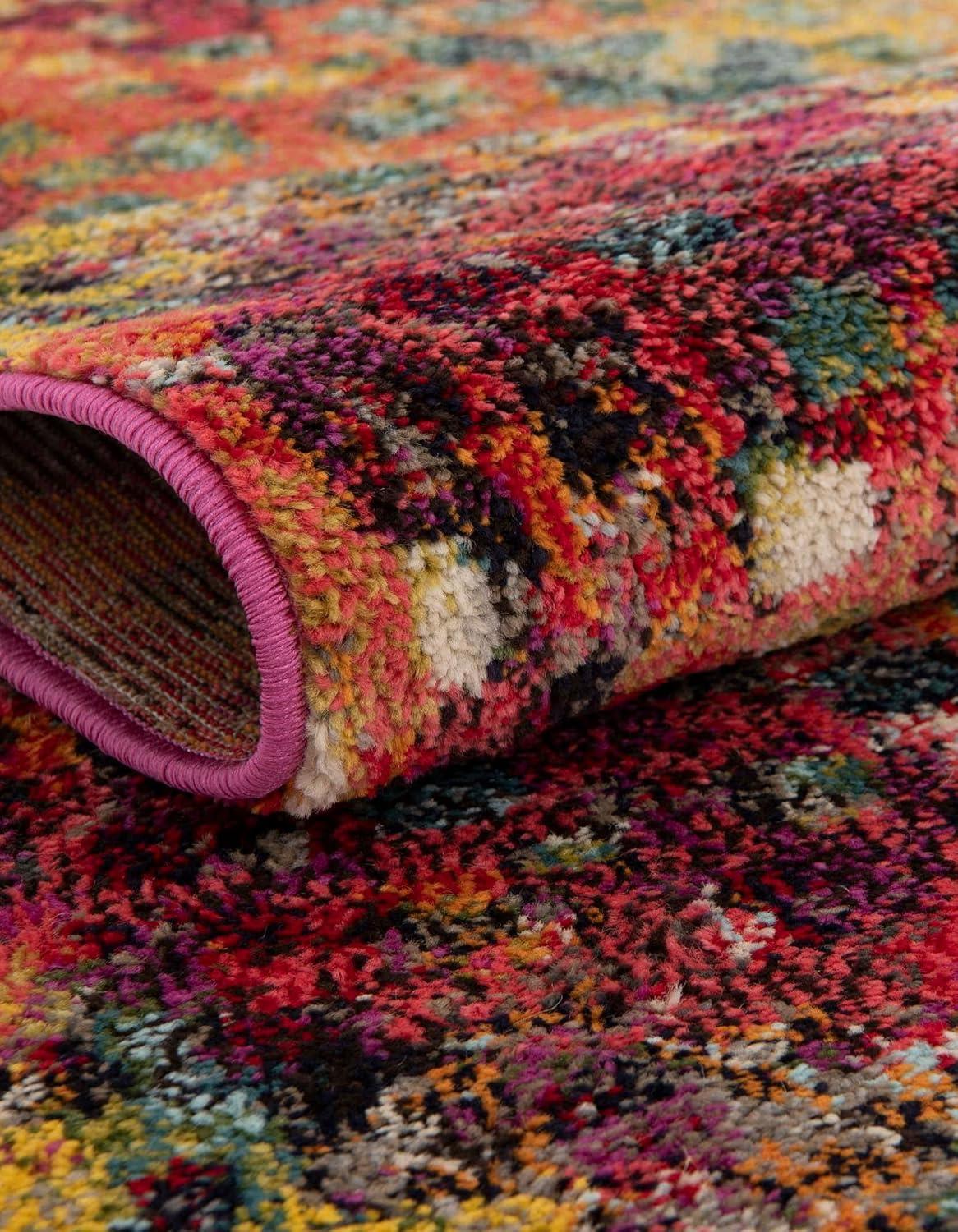 Unique Loom 5' 1 x 8' 0 Jardin Ivy Multi Area Rug