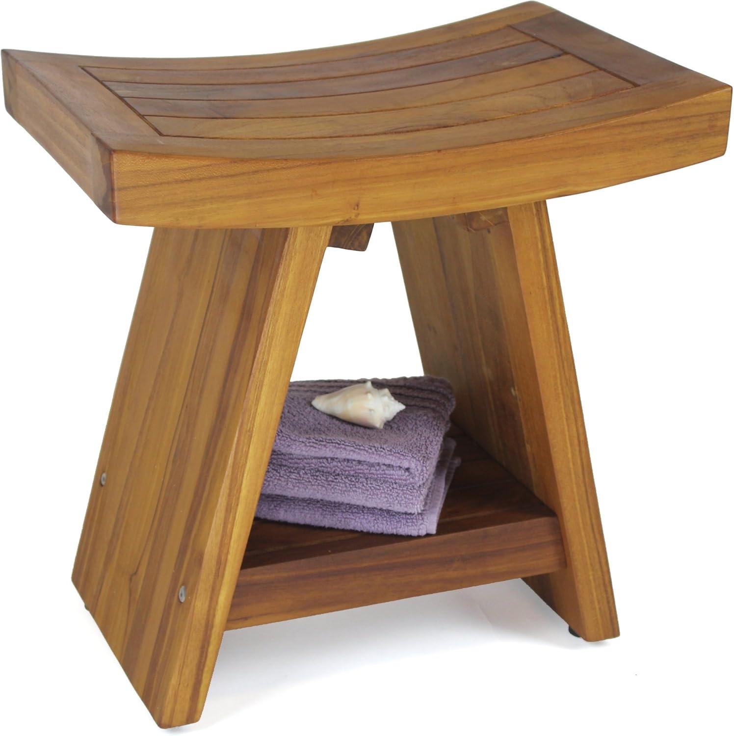 Aqua Teak Asia 18'' W Teak Shower Bench