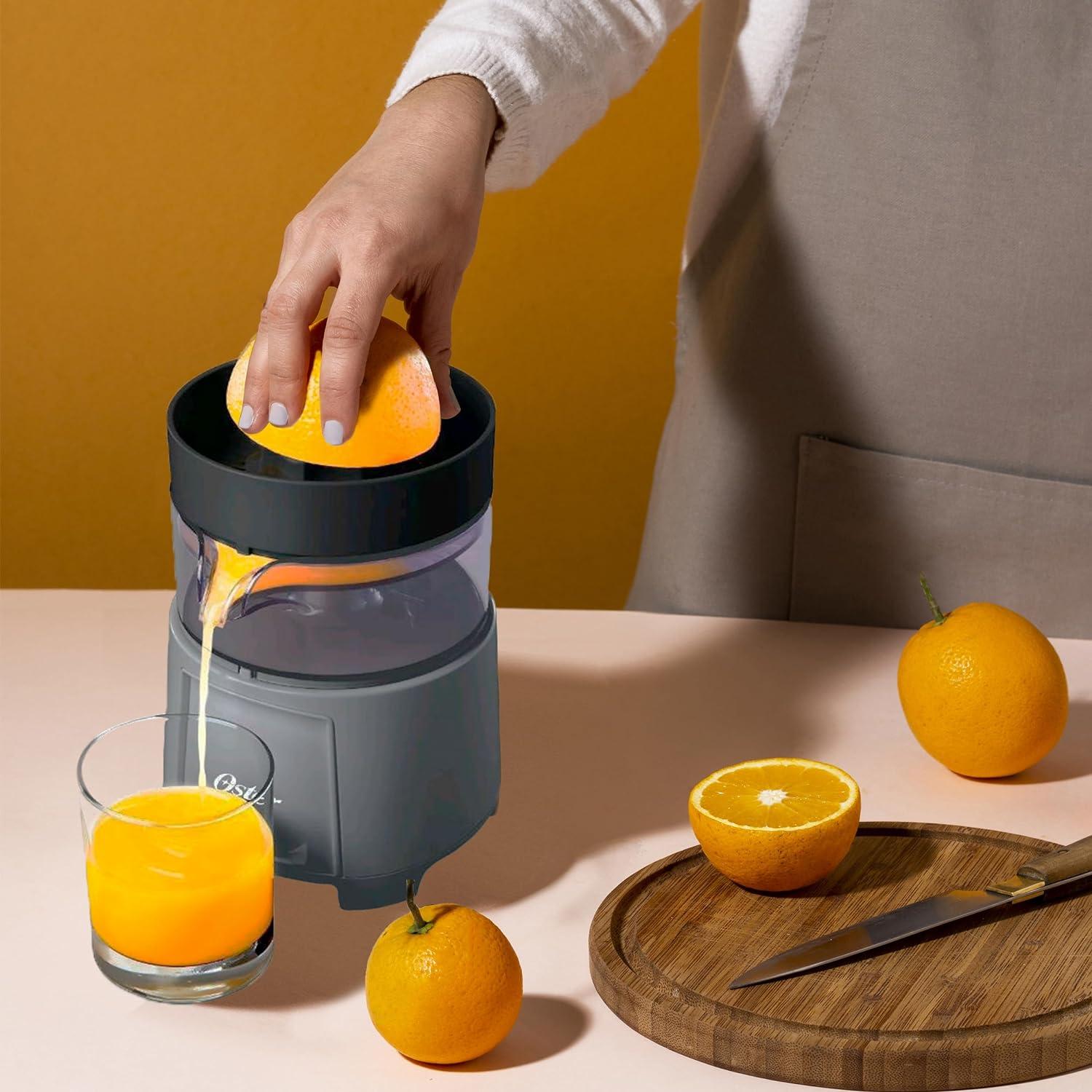 High-Performance Silver Electric Citrus Juicer with Variable Speed