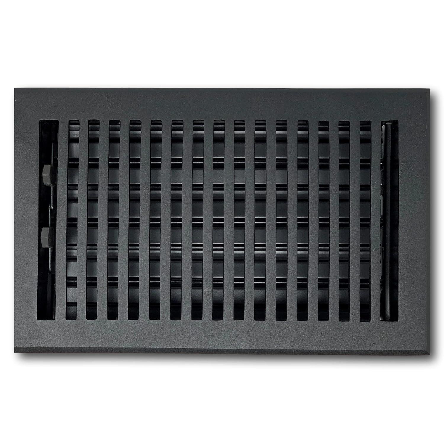 Madelyn Carter Black Contemporary Floor Register and Wall Register