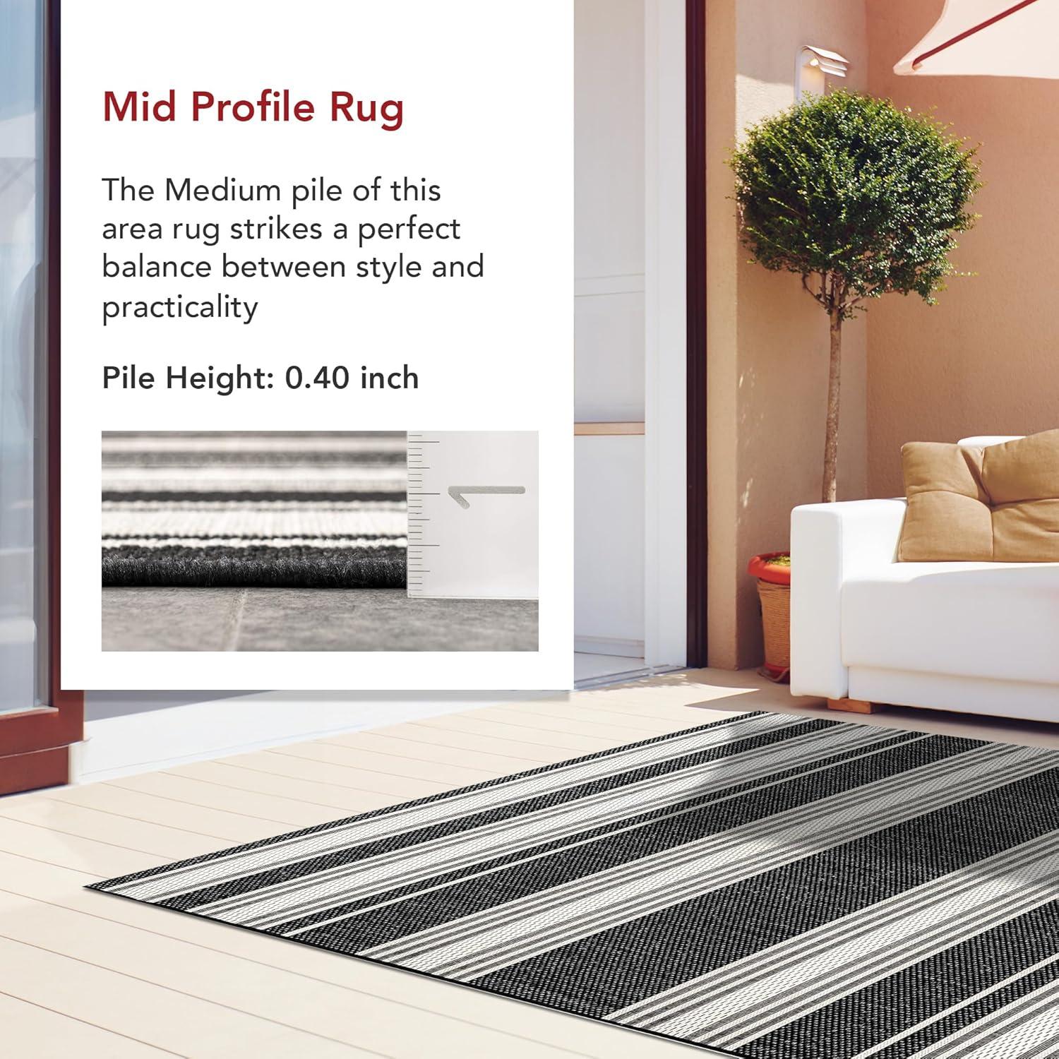 Romy Striped Indoor/Outdoor Area Rug