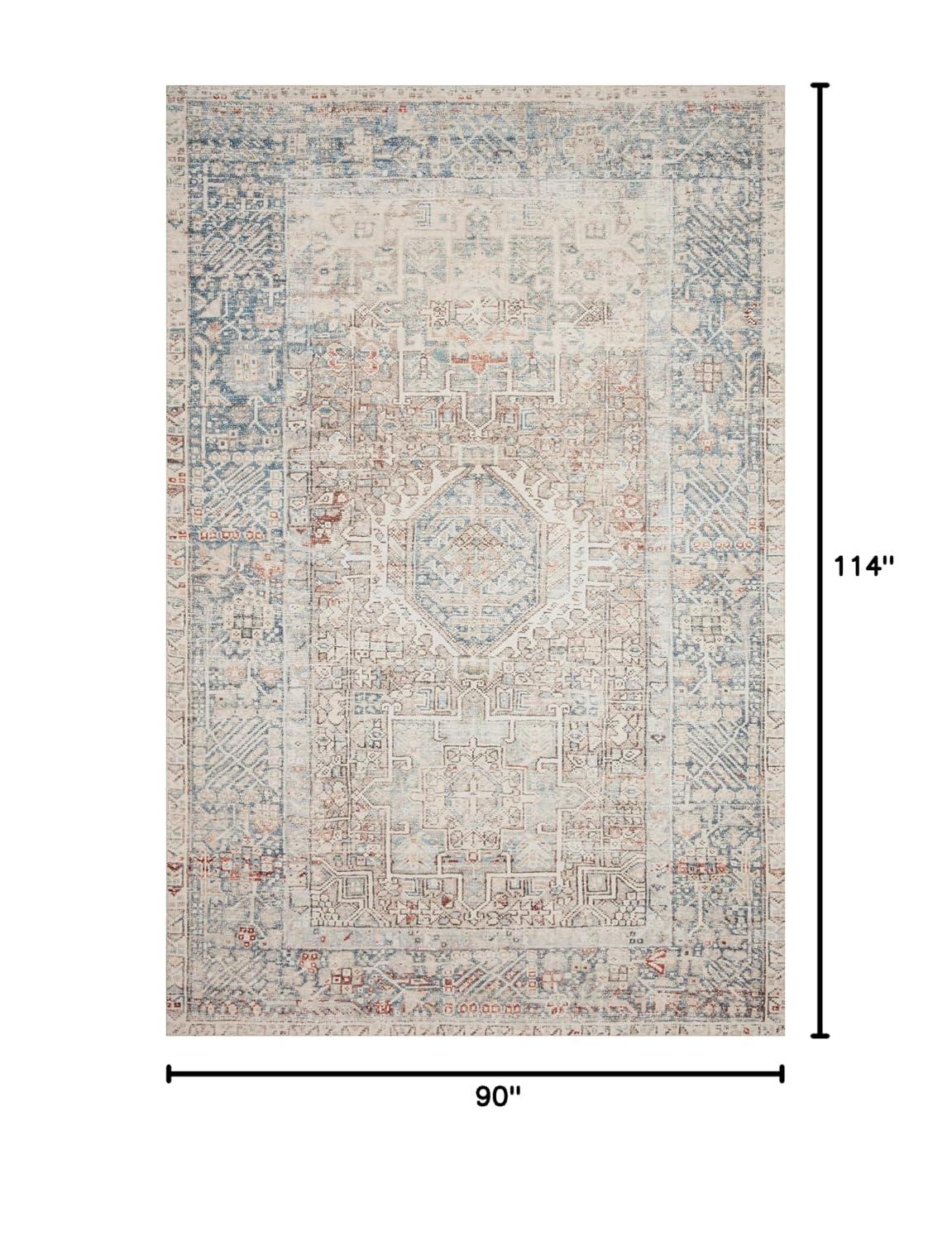 Chris Loves Julia x Loloi Jules Oriental Natural/Ocean Area Rug