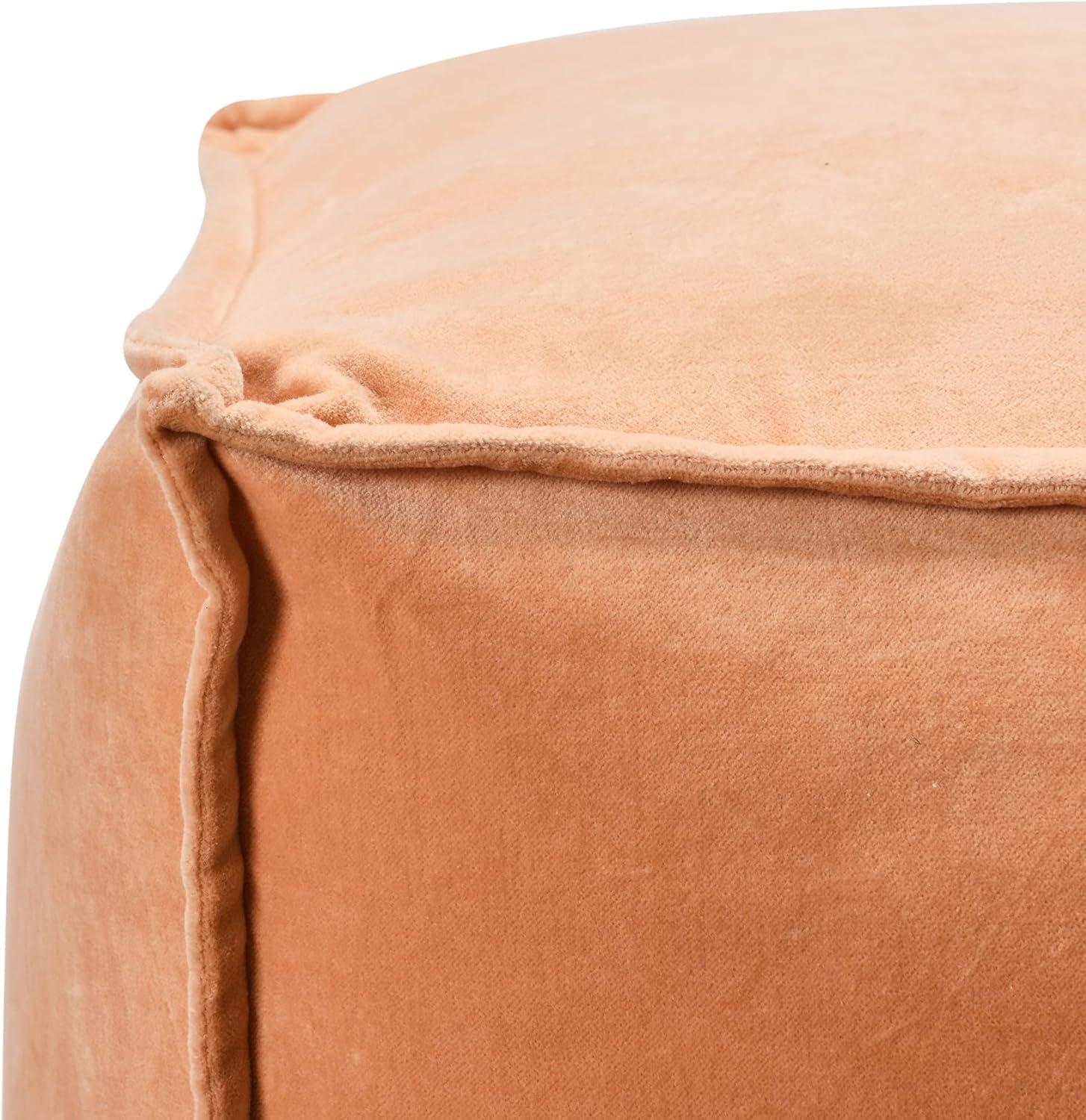 Creative Co-Op Square Velvet Pouf