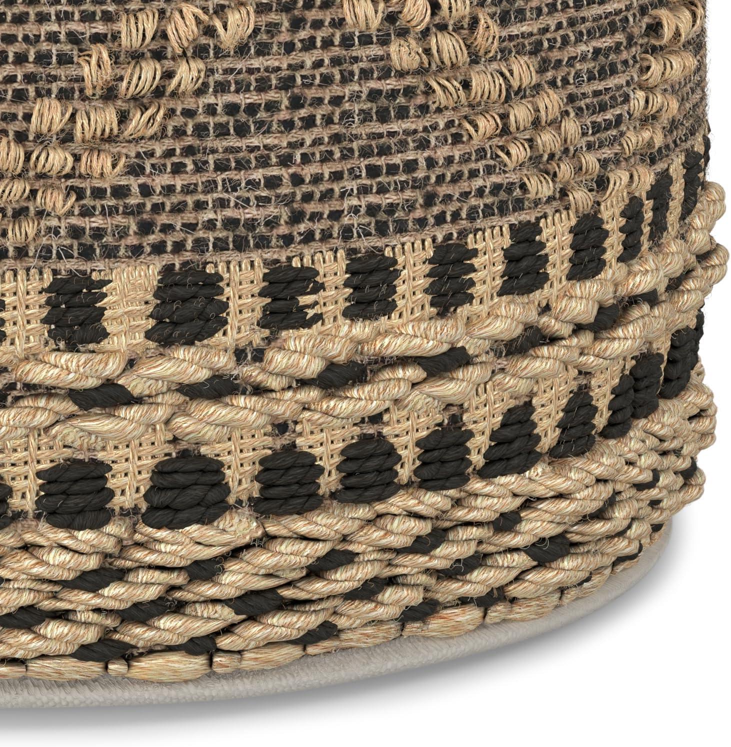 Simpli Home Stella Upholstered Pouf