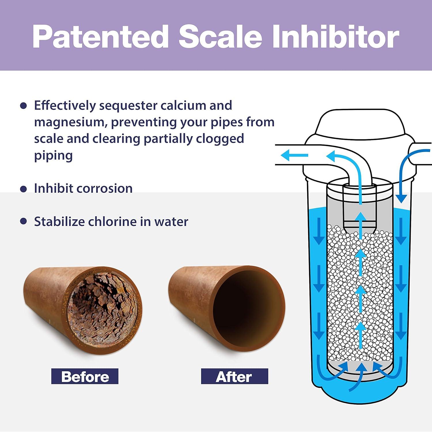 iSpring WDS150K Anti Scale 20" x 4.5" Whole House Water Filter with Patented Scale Inhibitor
