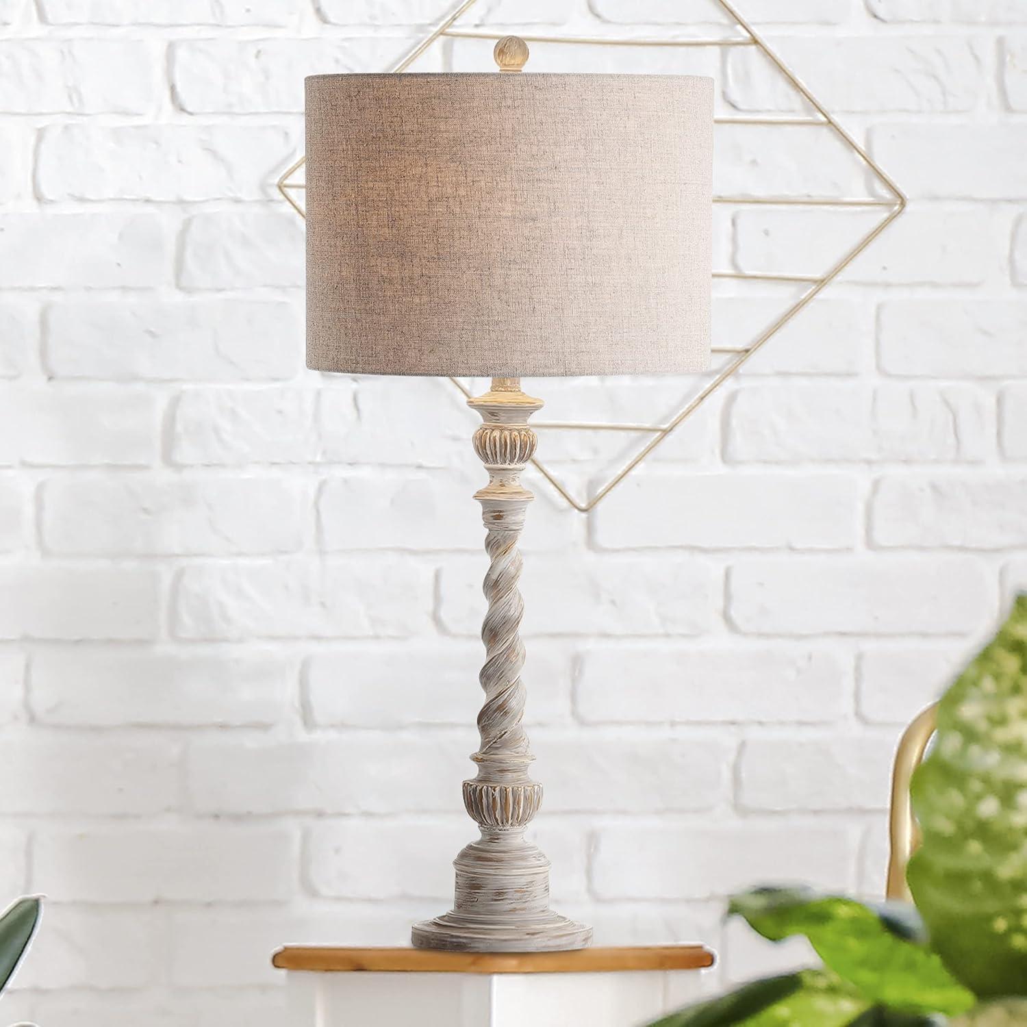 Jonathan Y Lighting Jyl3031 Regent 1 Light 33" Tall Led Buffet Table Lamp - White