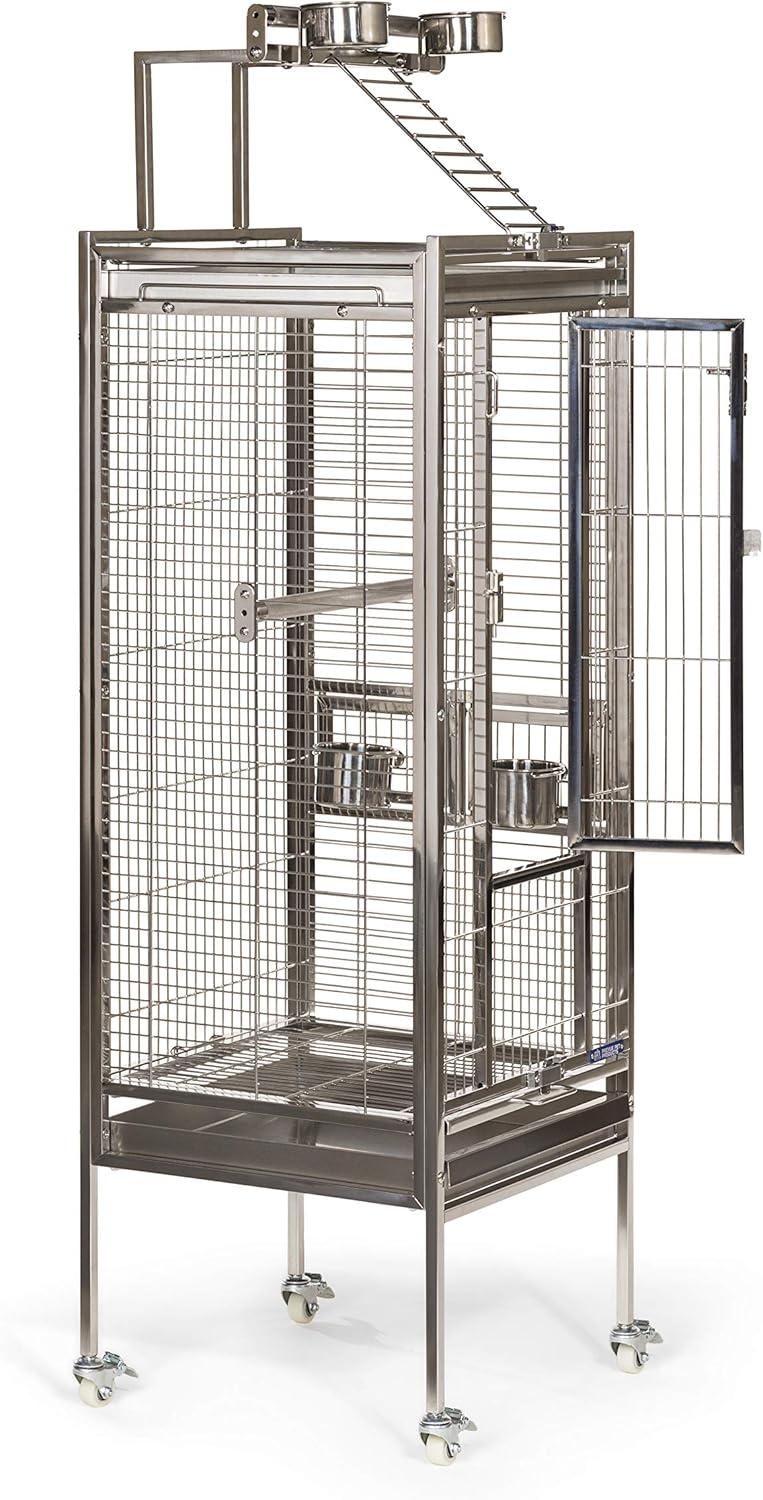 Prevue Pet Products Small Stainless Steel Play Top Bird Cage 3451