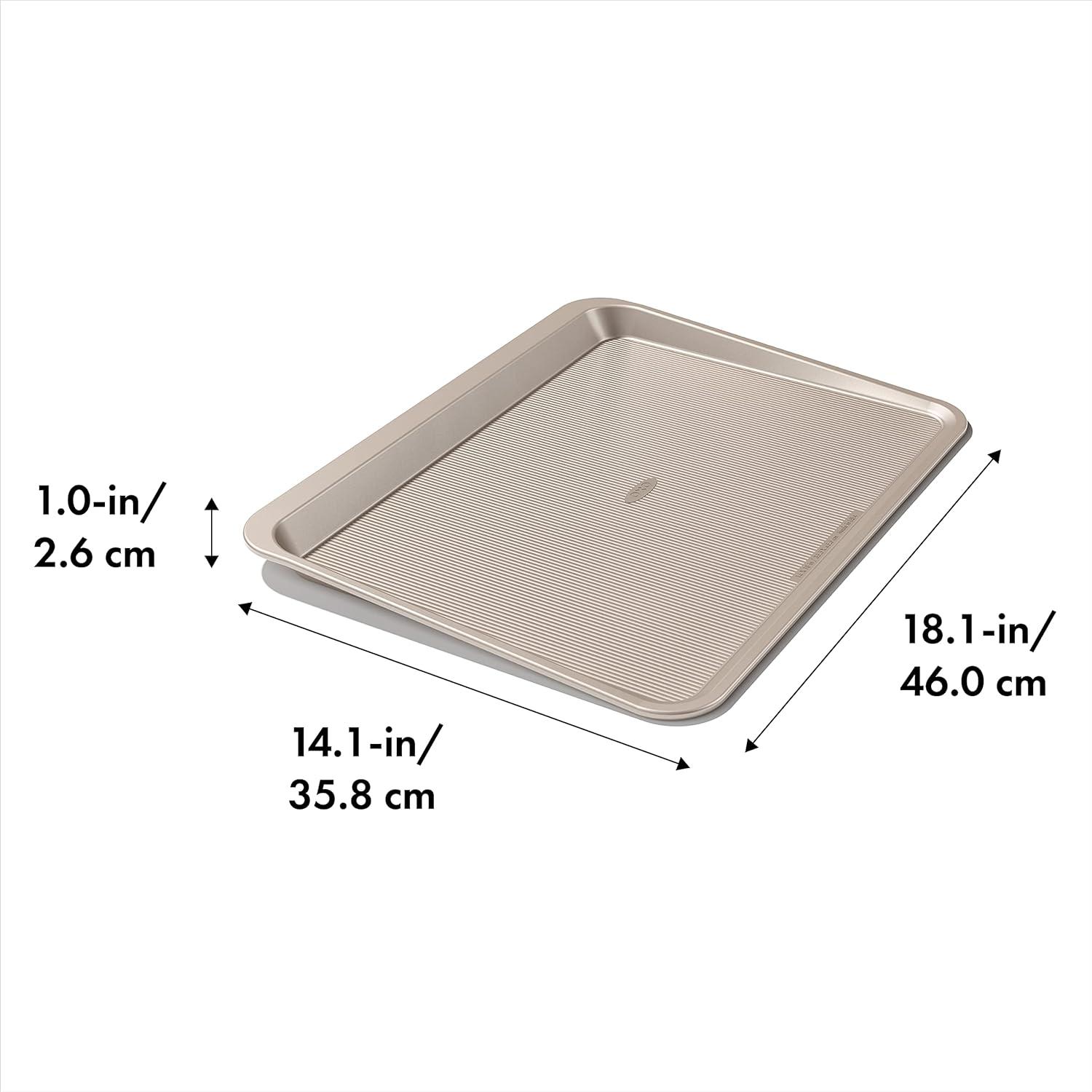 Gold Non-Stick Aluminized Steel Cookie Sheet 12.25x17