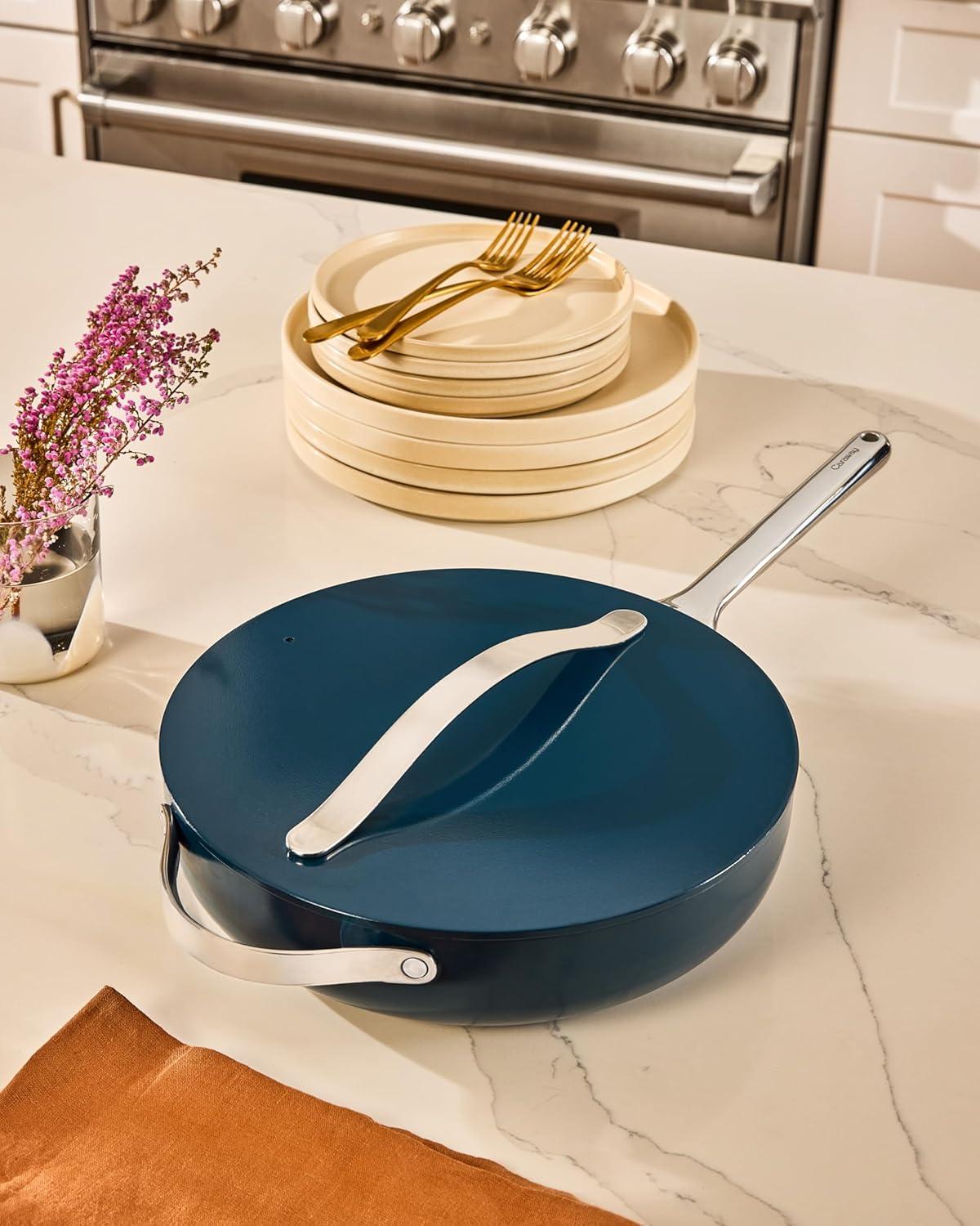 Caraway Sage Green Non-Stick Ceramic Sauté Pan