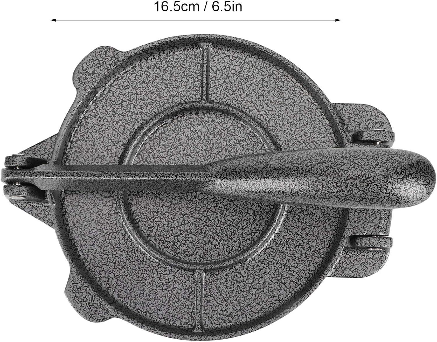 Gray Cast Iron Non-Stick 6.5-Inch Tortilla Press