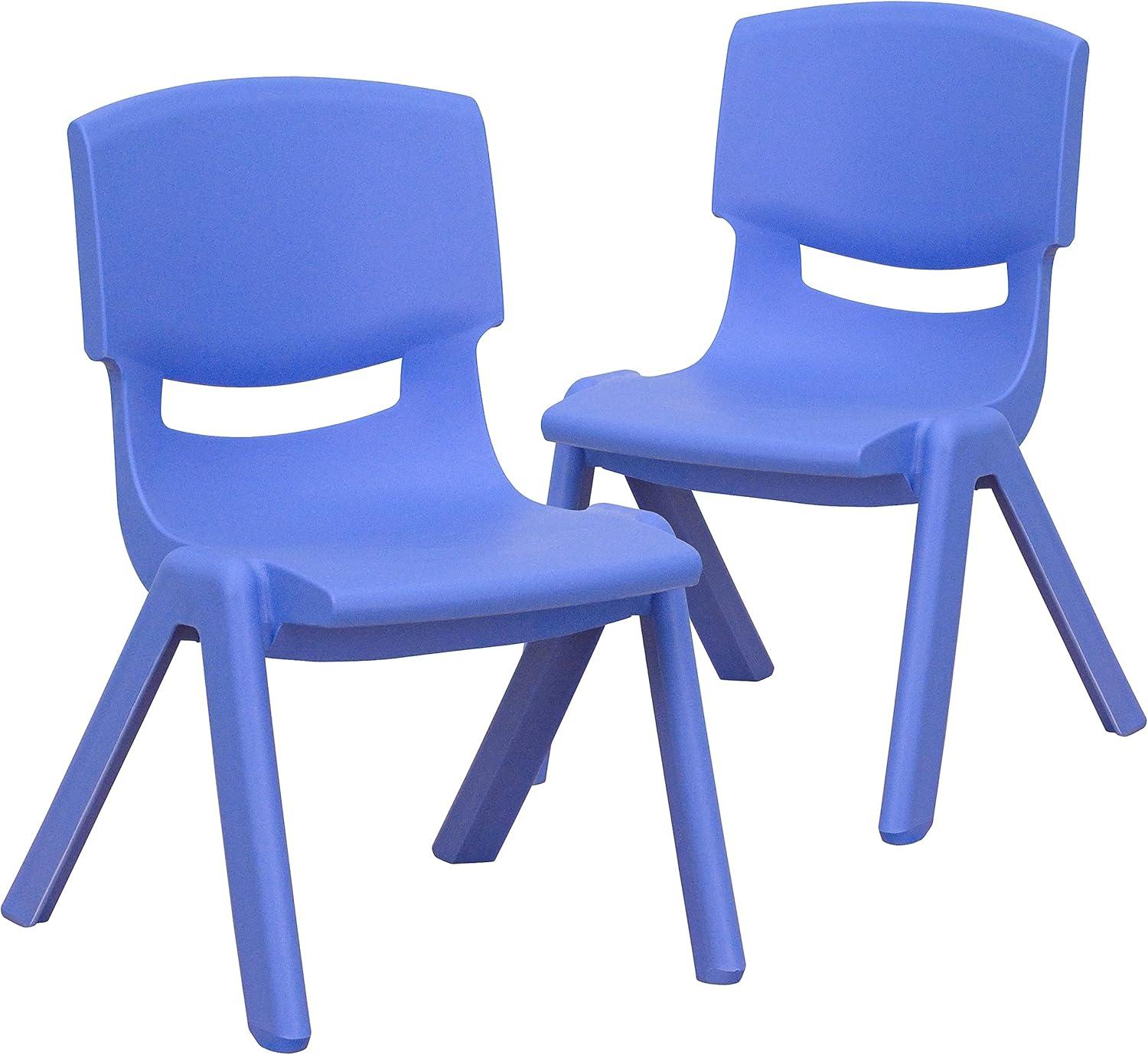 Flash Furniture 2 Pack Plastic Stackable School Chair with 10.5" Seat Height