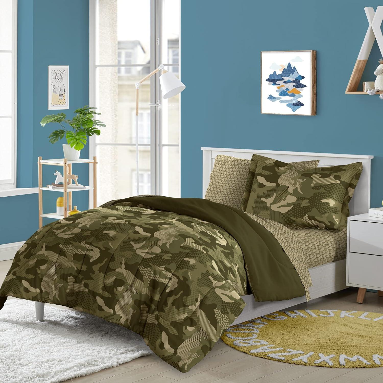 Dream Factory Geo Camo Comforter Set