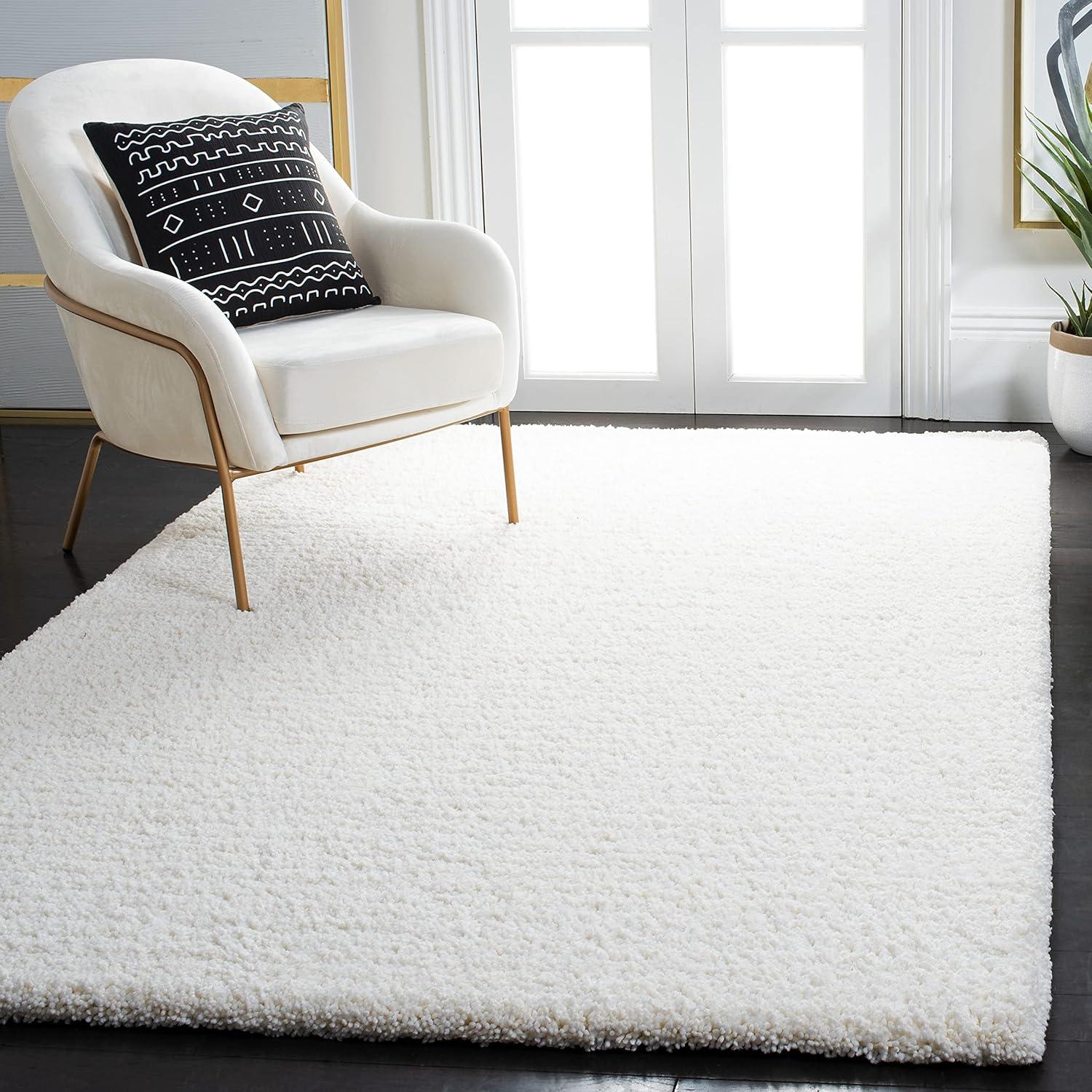 Ultimate Shag SGU211 Hand Tufted Indoor Area Rug - Ivory - 5'x8' - Safavieh.