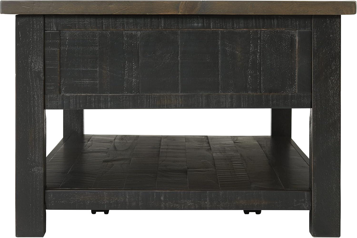 Coastal Style Rectangular Wooden Coffee Table with 2 Drawers, Brown- Saltoro Sherpi