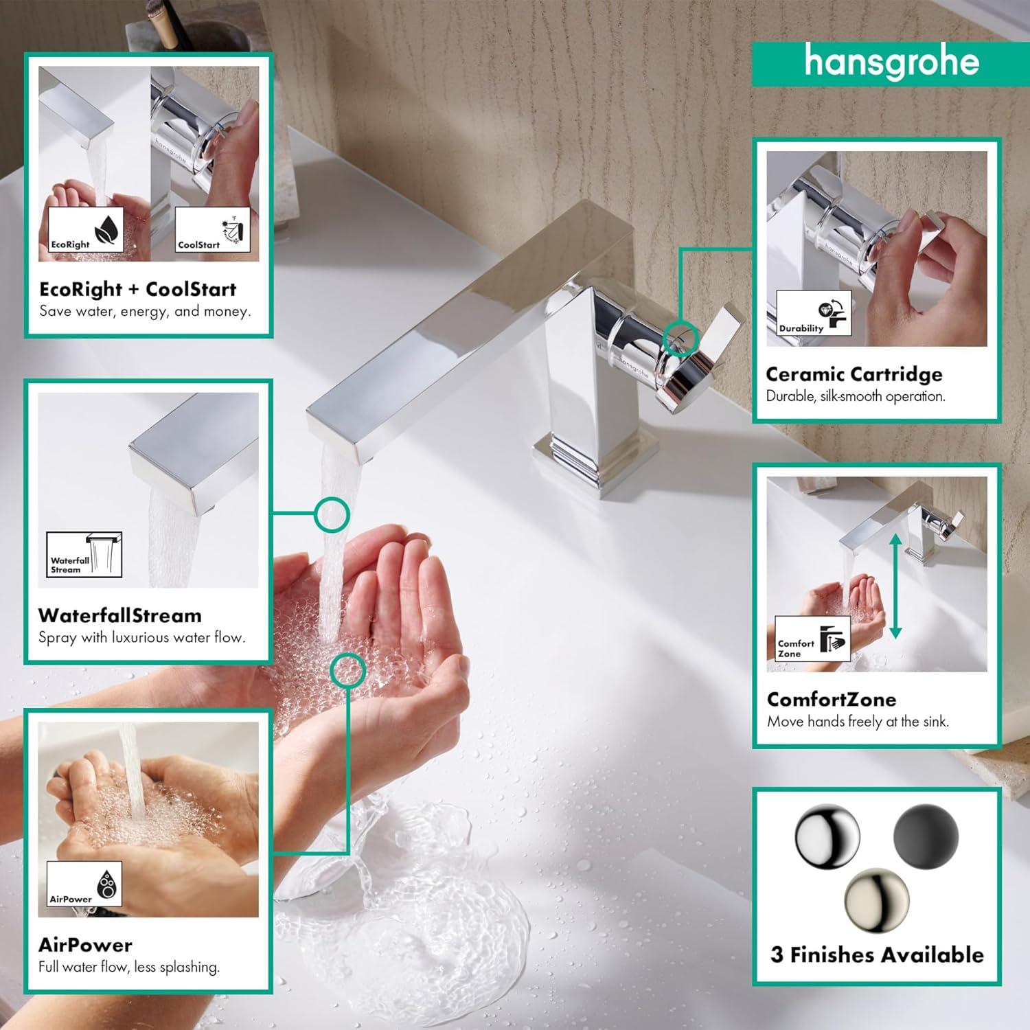 hansgrohe Tecturis E Single-Hole Fine 110, 1.2 GPM