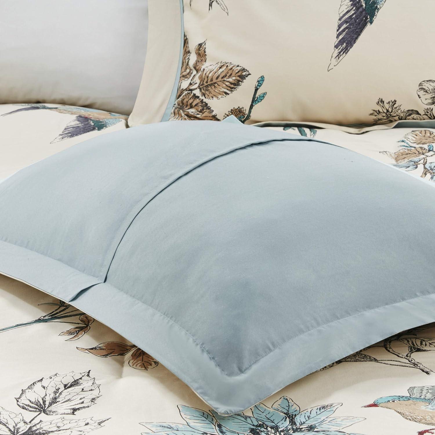 Madison Park Reversible 7 Piece Printed Cotton Twill Comforter Set